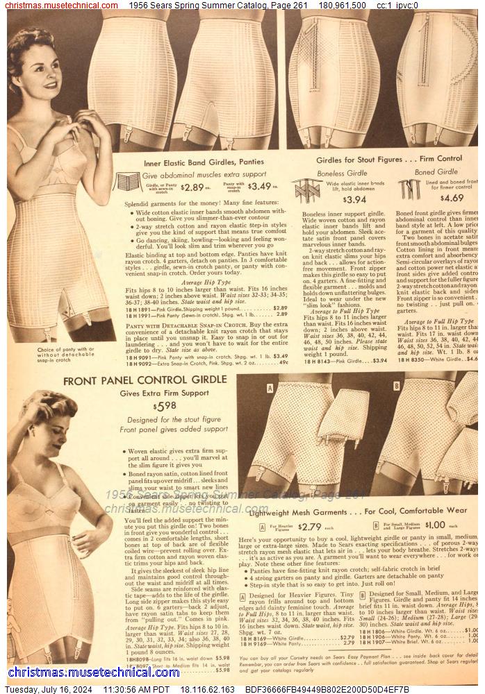 1956 Sears Spring Summer Catalog, Page 261