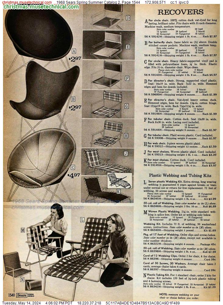 1968 Sears Spring Summer Catalog 2, Page 1544