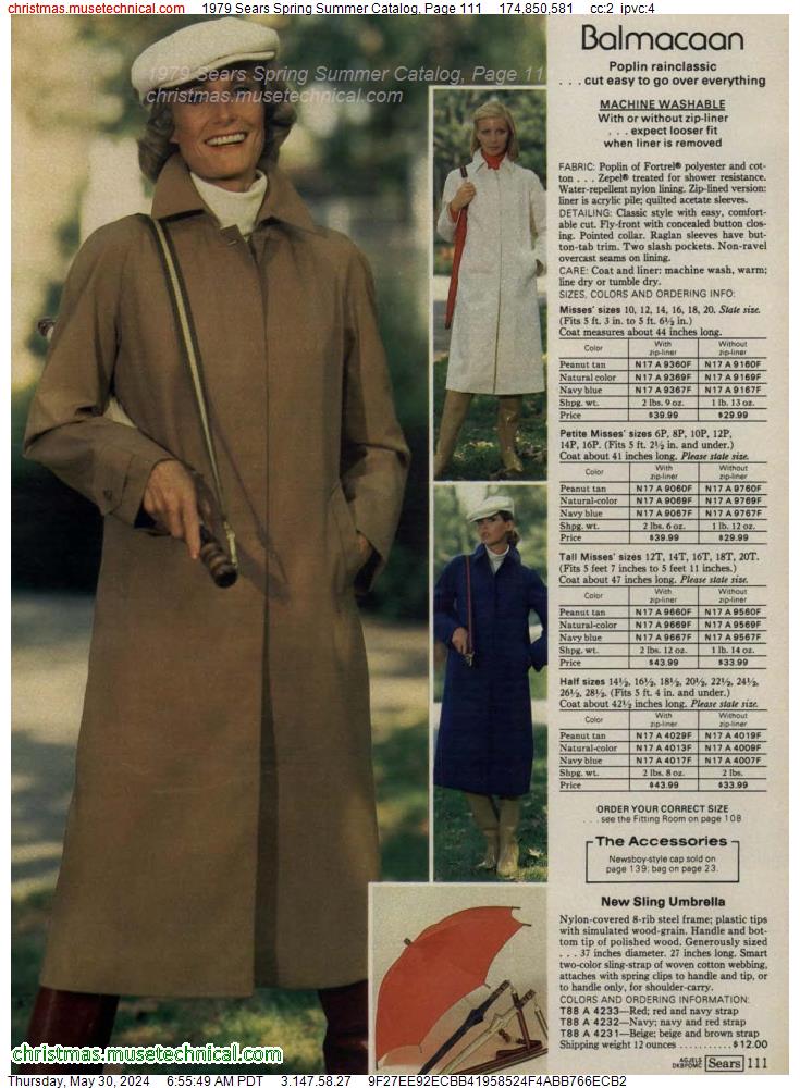 1979 Sears Spring Summer Catalog, Page 111