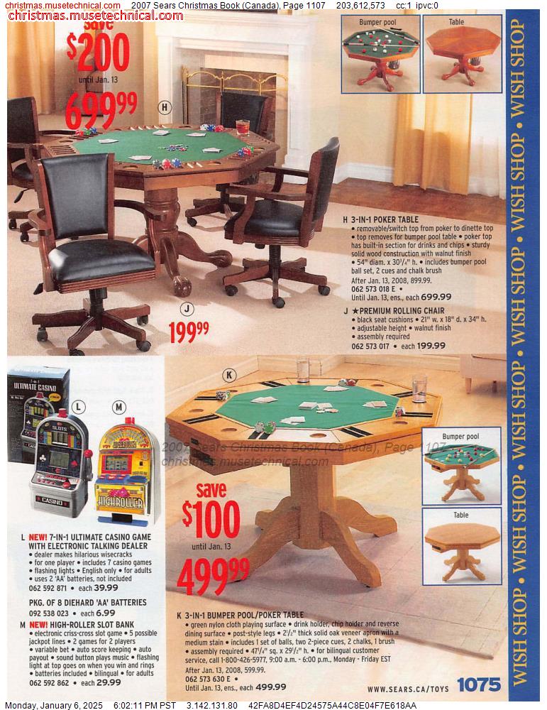 2007 Sears Christmas Book (Canada), Page 1107