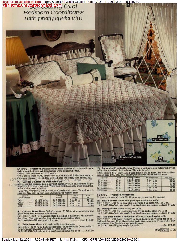 1979 Sears Fall Winter Catalog, Page 1705
