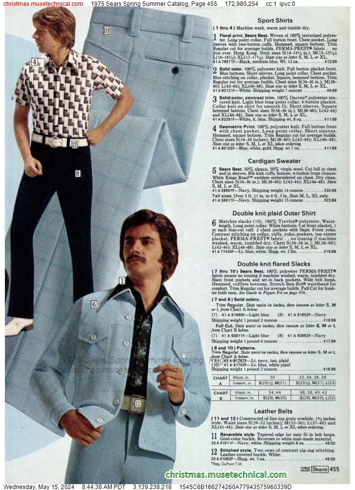 1975 Sears Spring Summer Catalog, Page 455