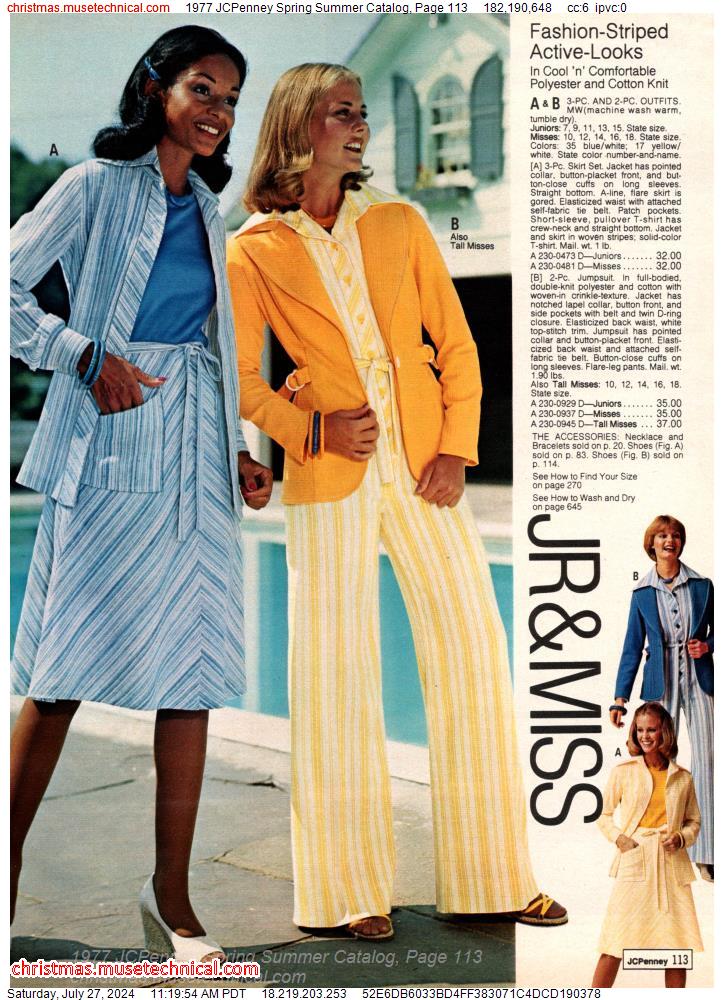 1977 JCPenney Spring Summer Catalog, Page 113