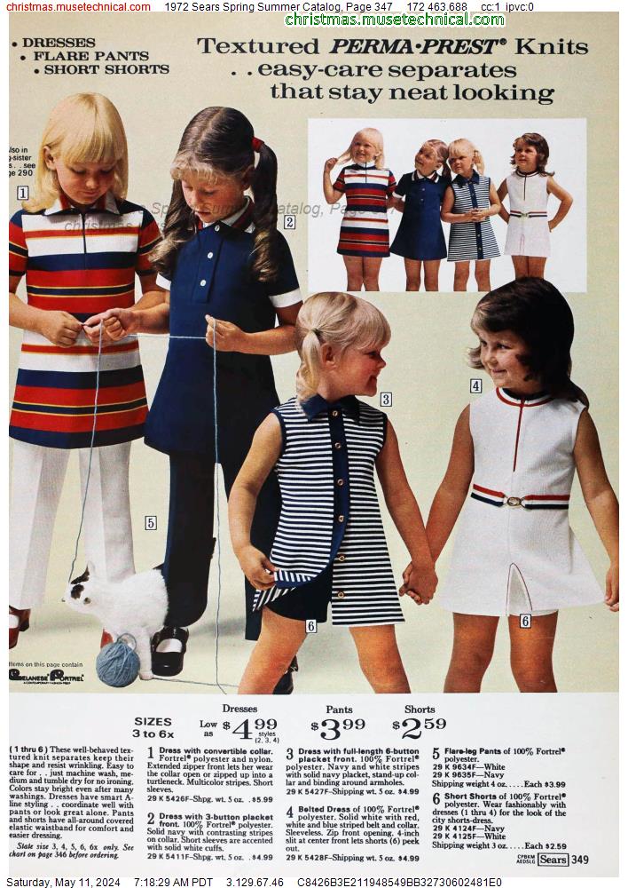 1972 Sears Spring Summer Catalog, Page 347