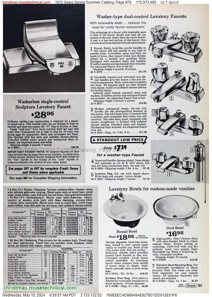 1972 Sears Spring Summer Catalog, Page 978