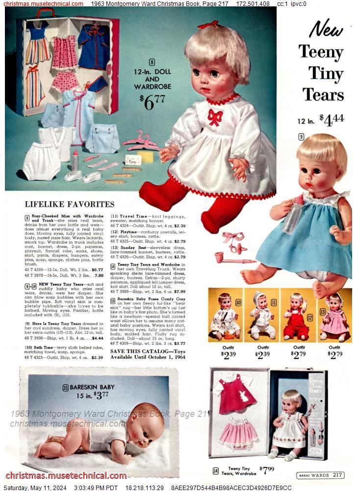 1963 Montgomery Ward Christmas Book, Page 217