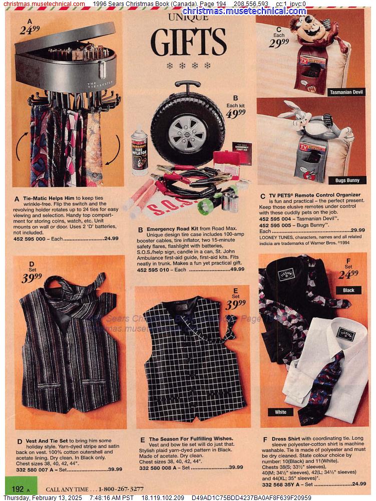 1996 Sears Christmas Book (Canada), Page 194