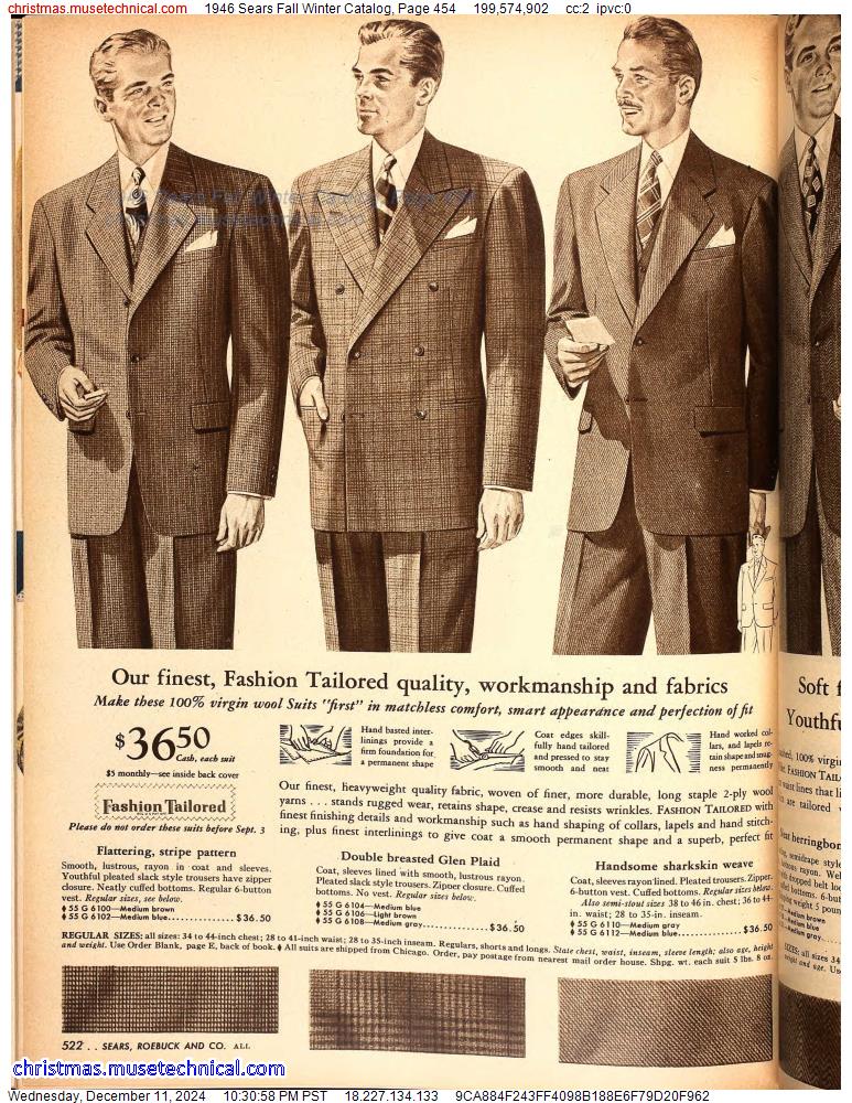 1946 Sears Fall Winter Catalog, Page 454