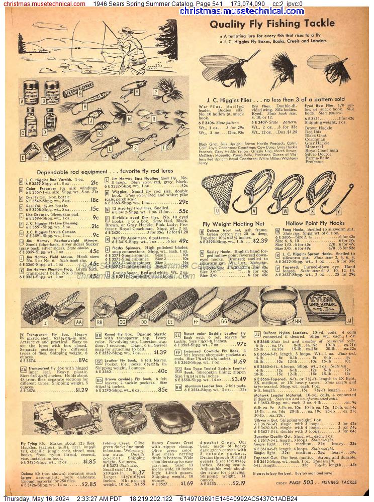 1946 Sears Spring Summer Catalog, Page 541