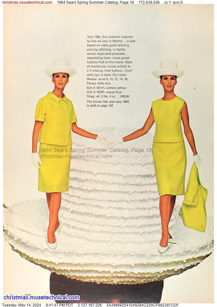 1964 Sears Spring Summer Catalog, Page 18