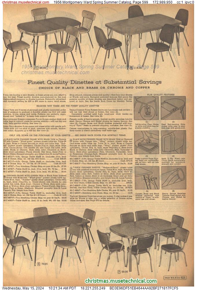 1956 Montgomery Ward Spring Summer Catalog, Page 599