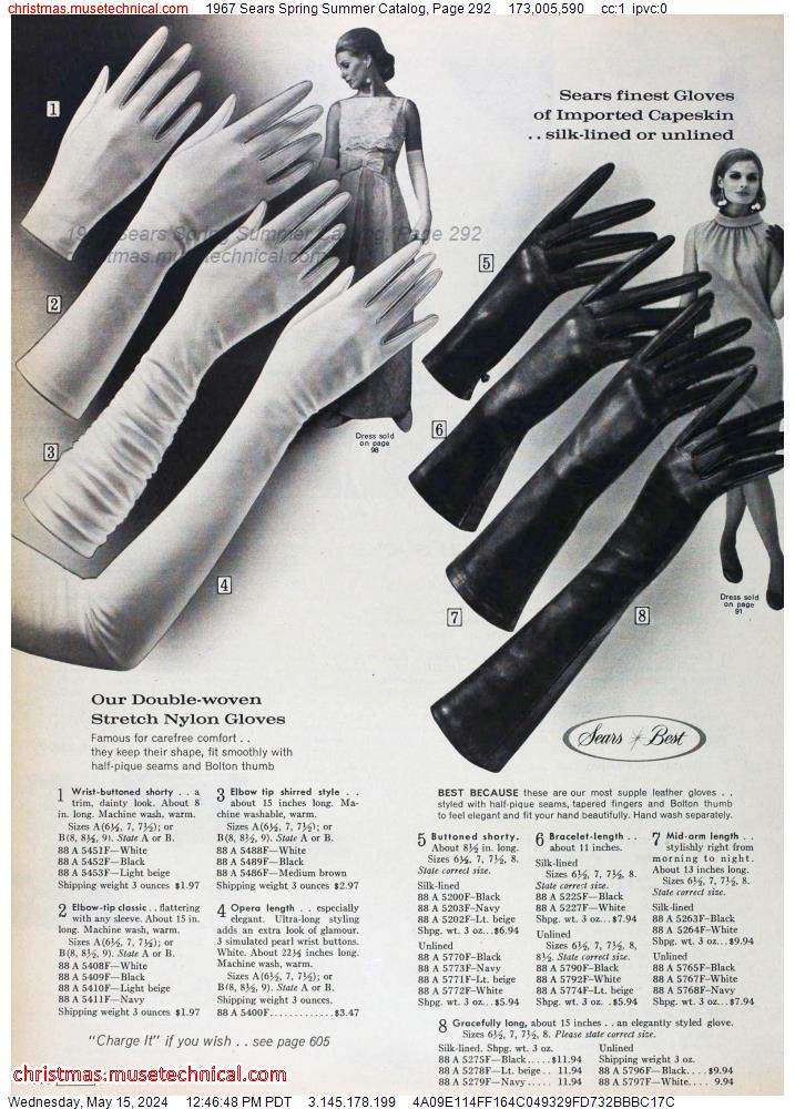 1967 Sears Spring Summer Catalog, Page 292