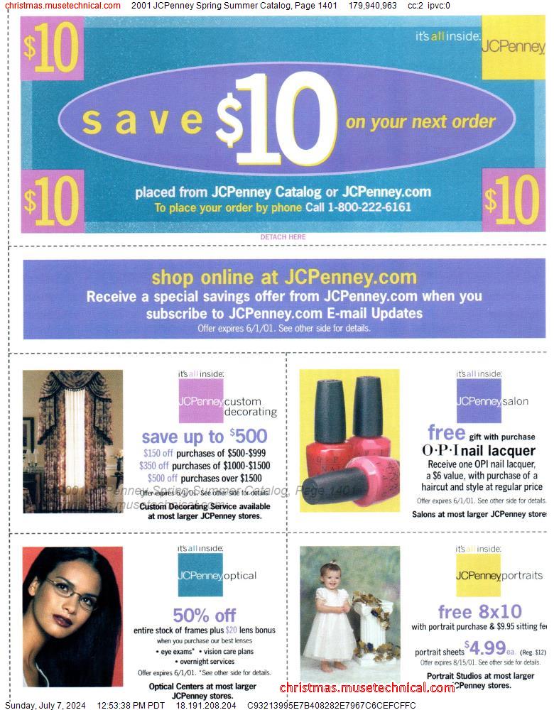 2001 JCPenney Spring Summer Catalog, Page 1401