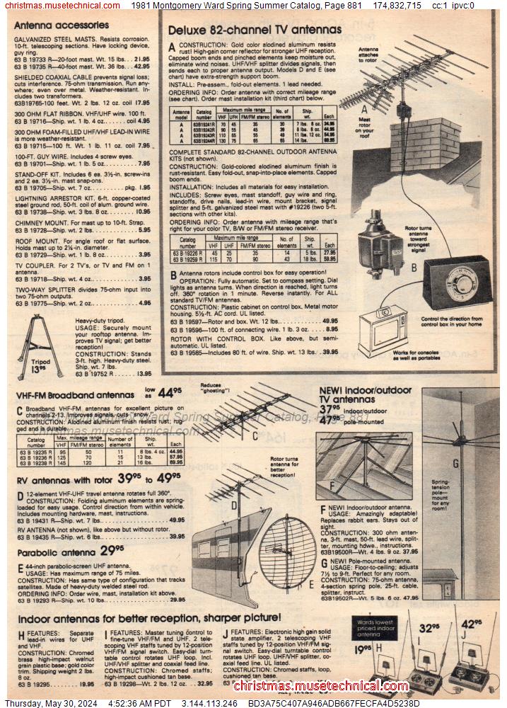 1981 Montgomery Ward Spring Summer Catalog, Page 881