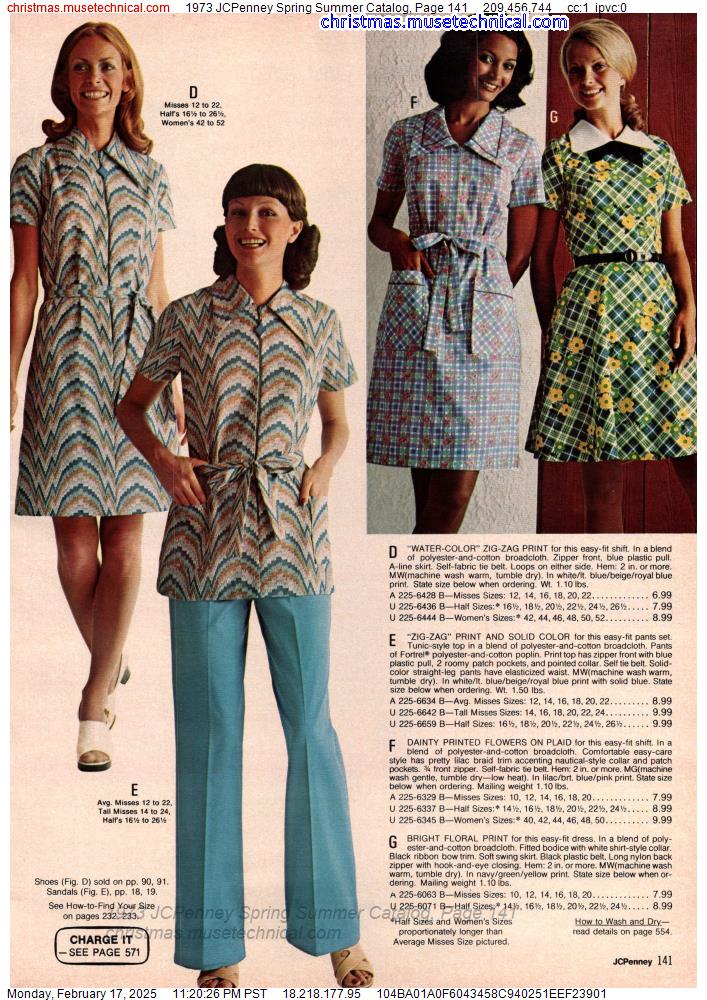 1973 JCPenney Spring Summer Catalog, Page 141