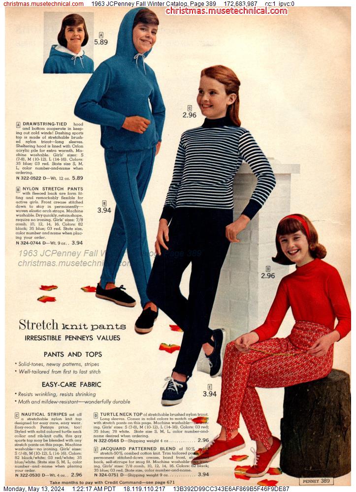 1963 JCPenney Fall Winter Catalog, Page 389