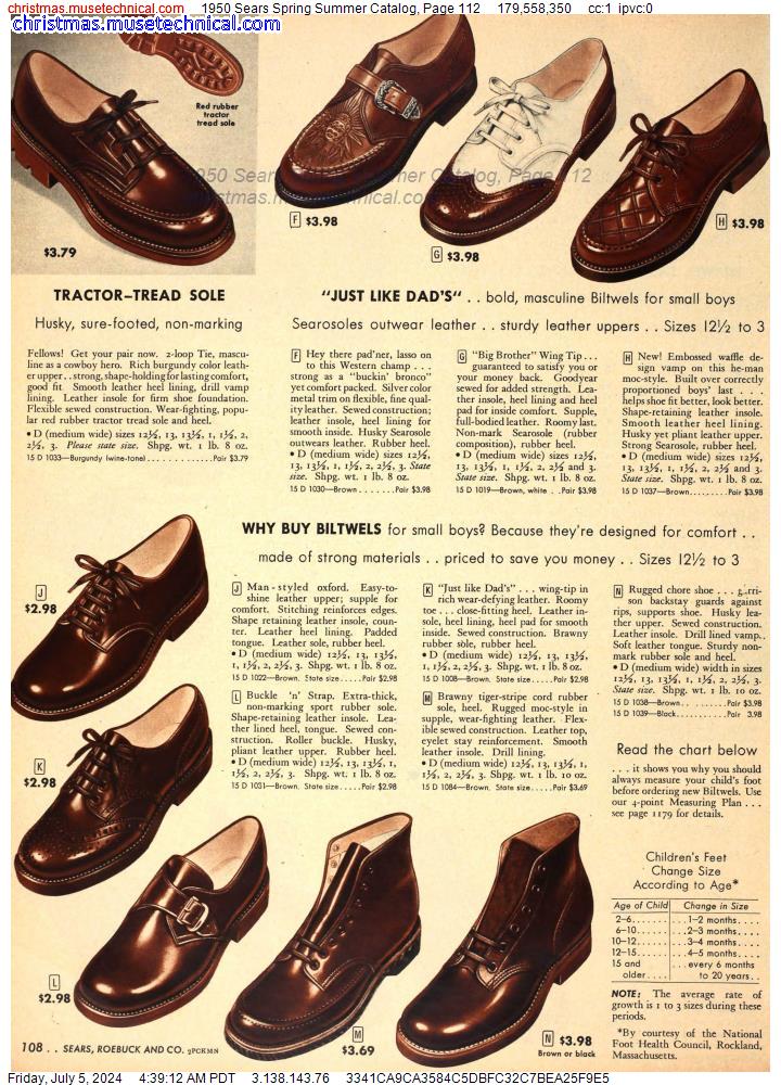 1950 Sears Spring Summer Catalog, Page 112