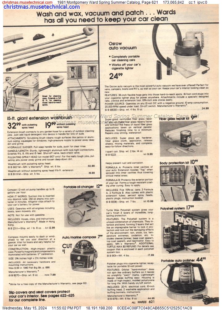1981 Montgomery Ward Spring Summer Catalog, Page 621