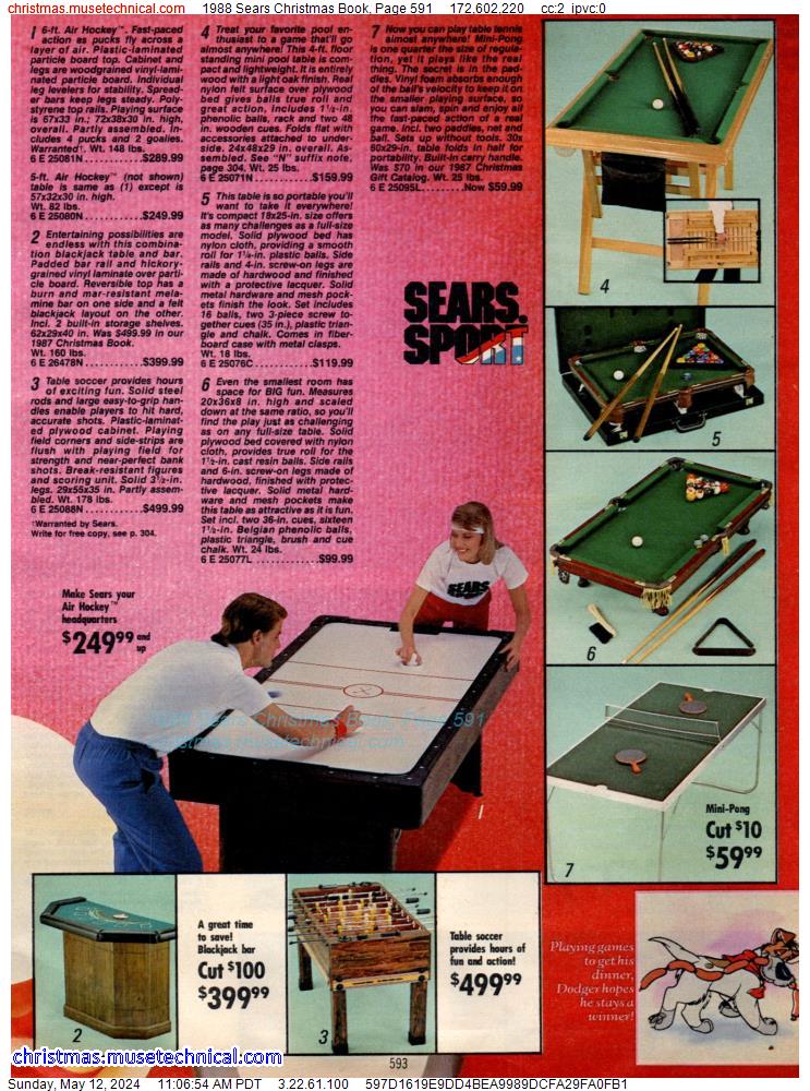1988 Sears Christmas Book, Page 591