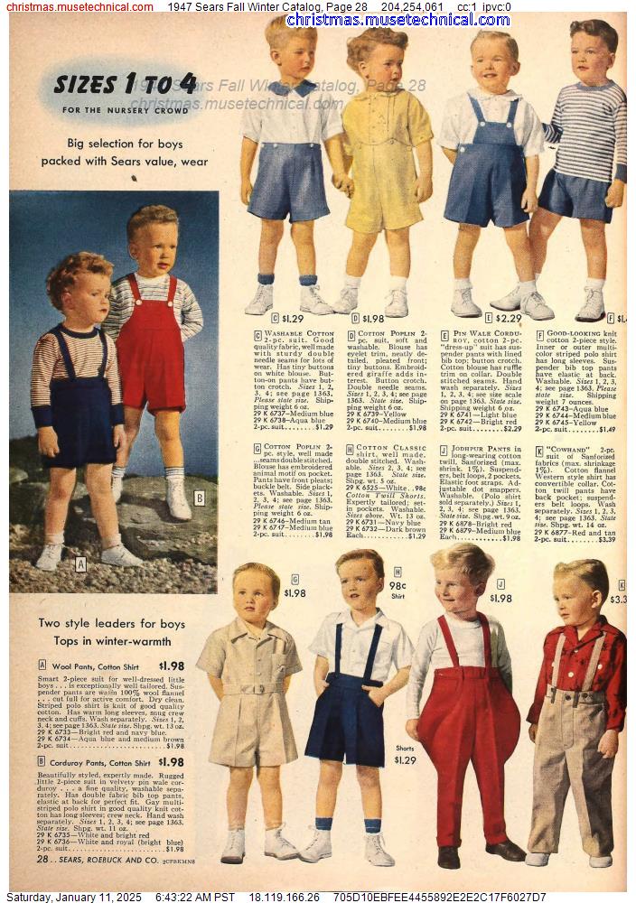 1947 Sears Fall Winter Catalog, Page 28