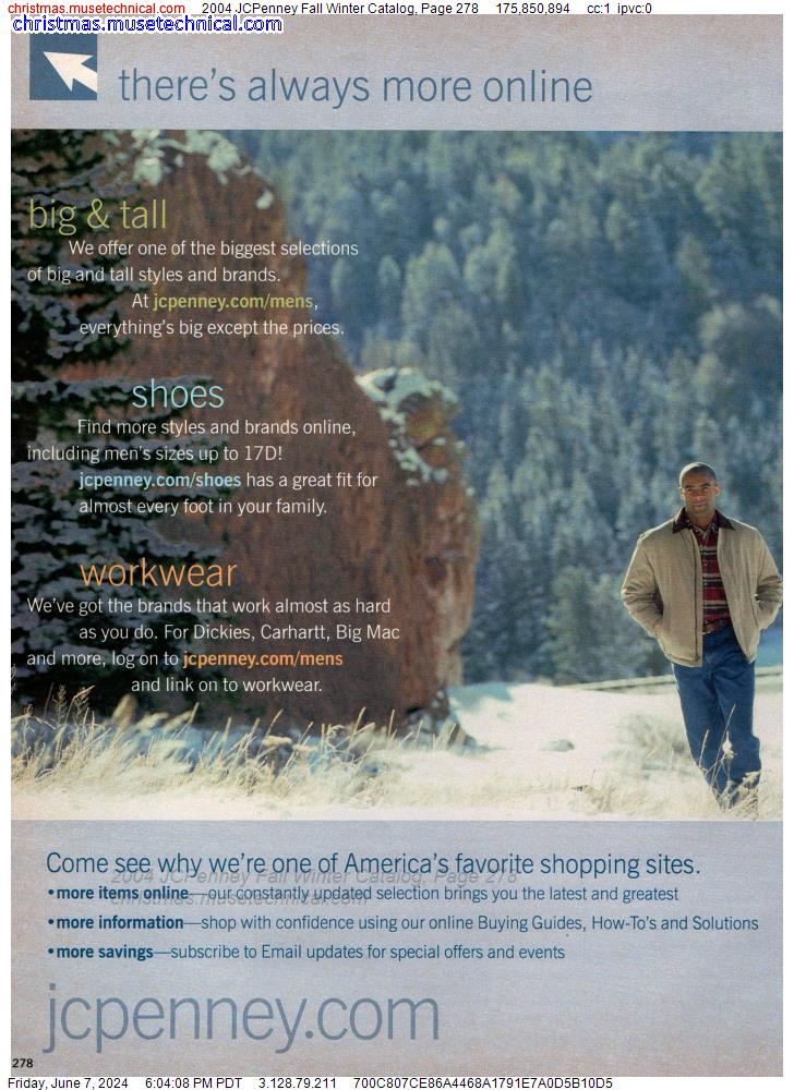 2004 JCPenney Fall Winter Catalog, Page 278