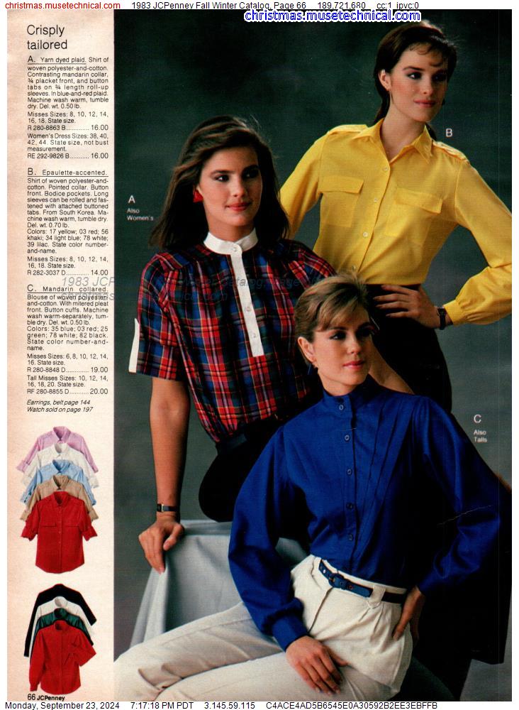 1983 JCPenney Fall Winter Catalog, Page 66 - Catalogs & Wishbooks