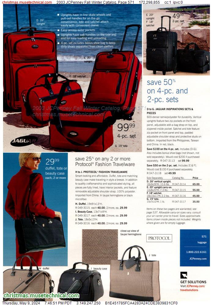 2003 JCPenney Fall Winter Catalog, Page 571