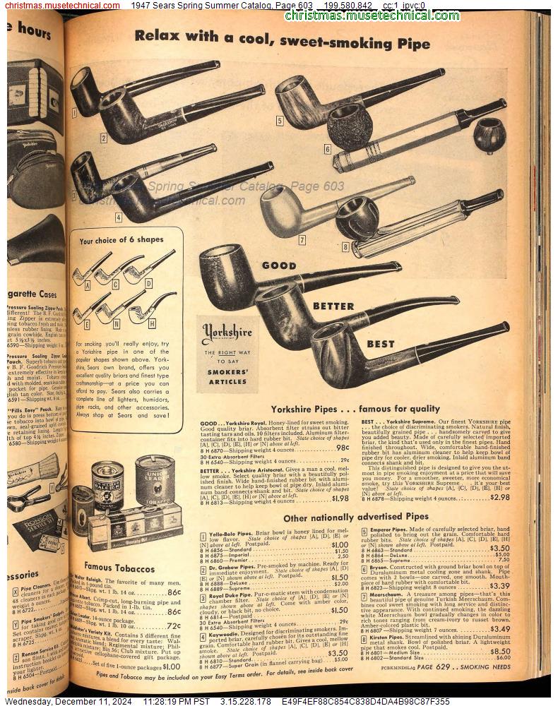 1947 Sears Spring Summer Catalog, Page 603