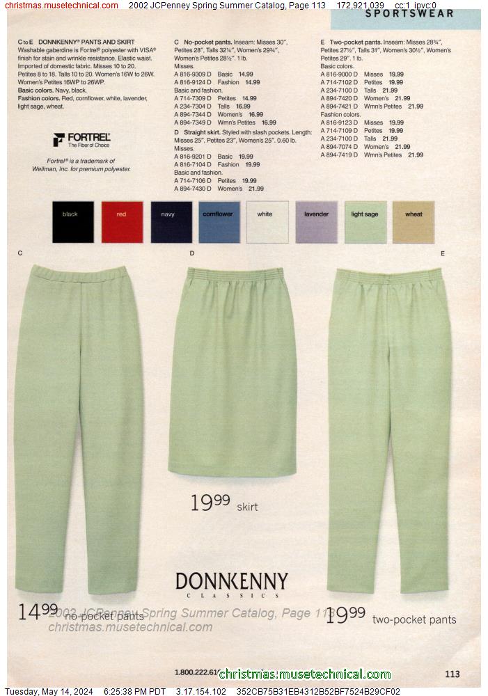 2002 JCPenney Spring Summer Catalog, Page 113