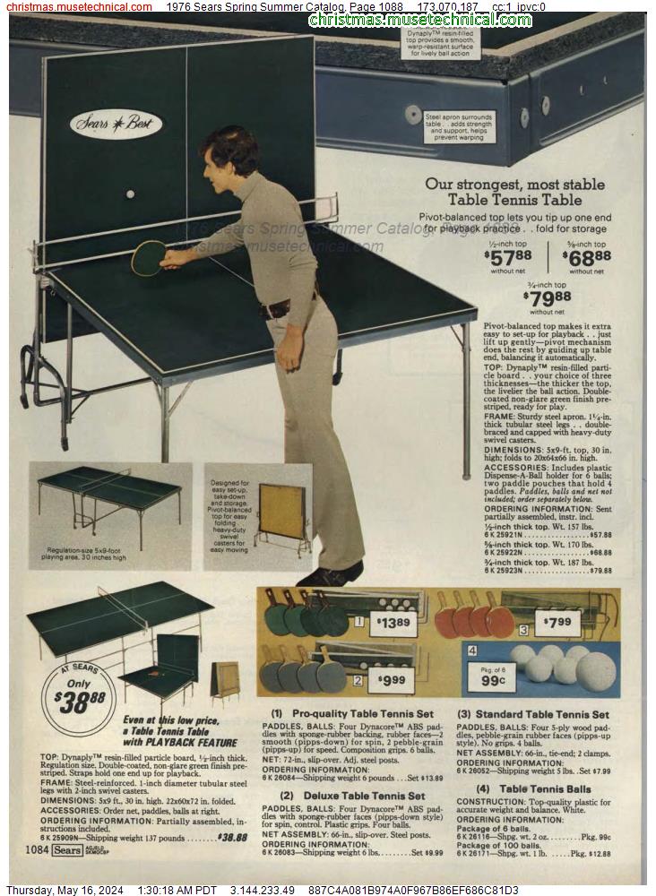 1976 Sears Spring Summer Catalog, Page 1088