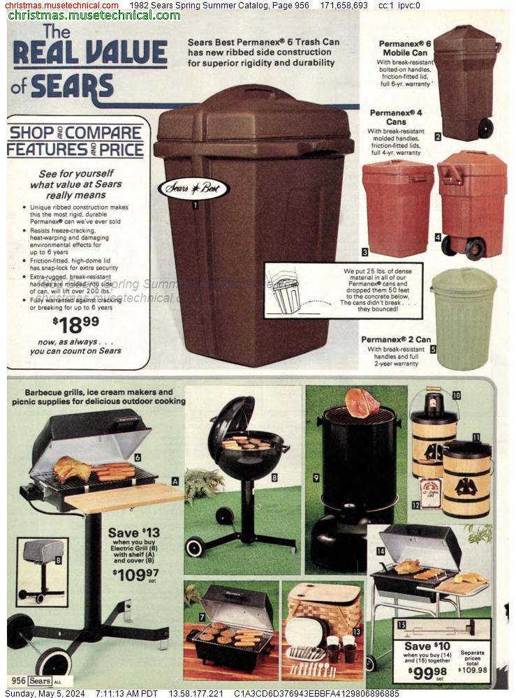 1982 Sears Spring Summer Catalog, Page 956