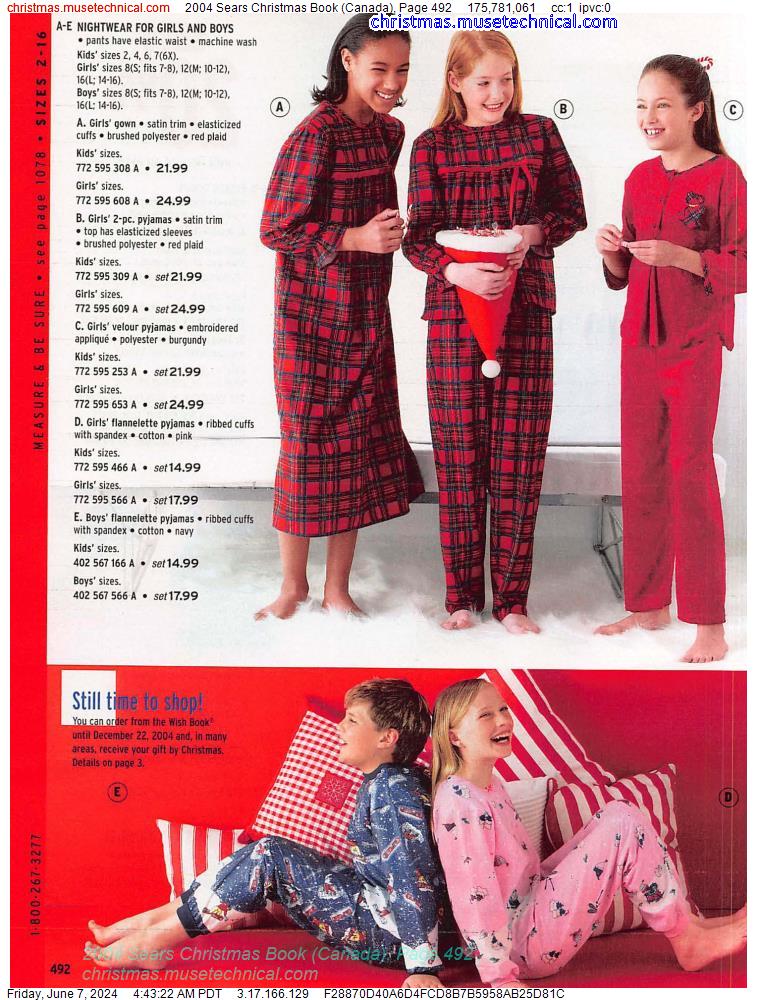 2004 Sears Christmas Book (Canada), Page 492