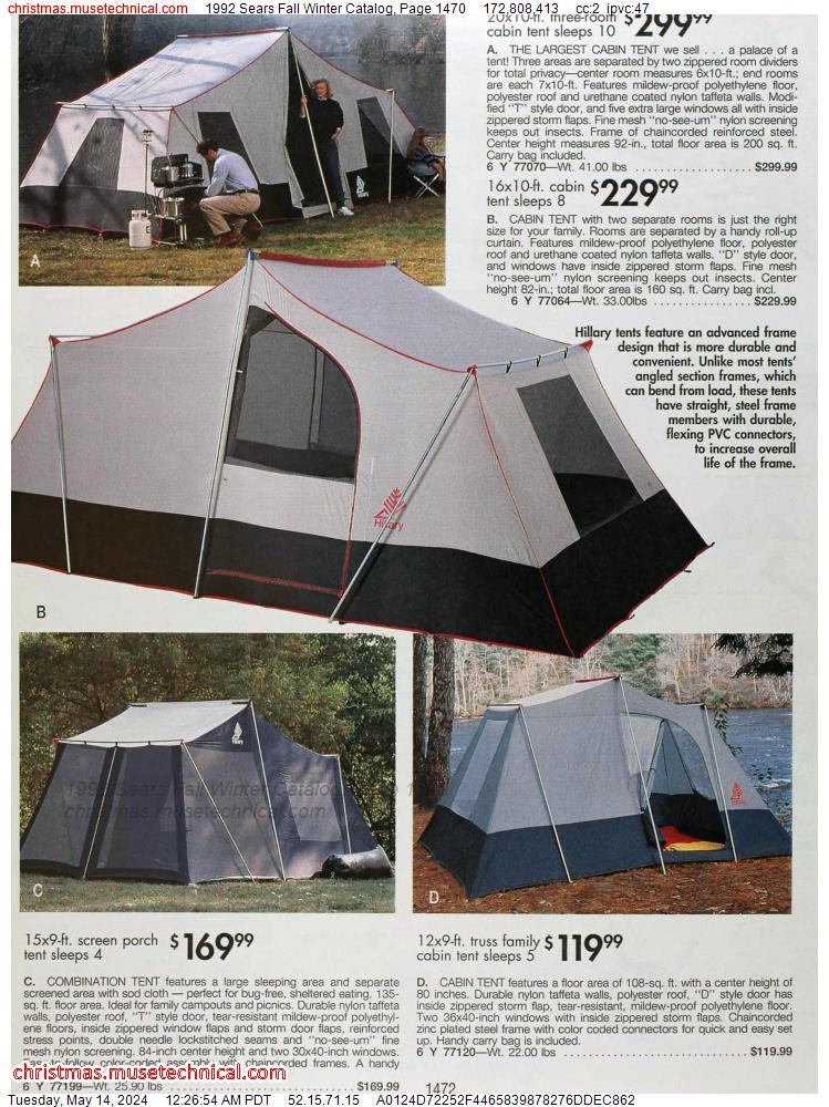 1992 Sears Fall Winter Catalog, Page 1470