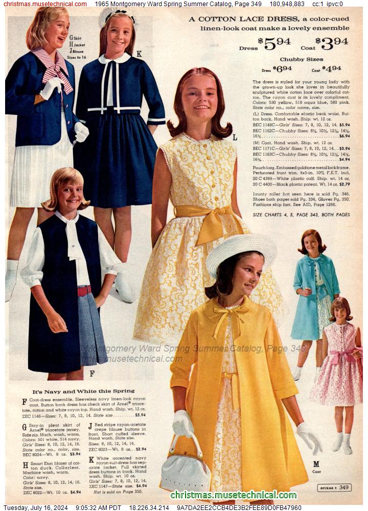 1965 Montgomery Ward Spring Summer Catalog, Page 349