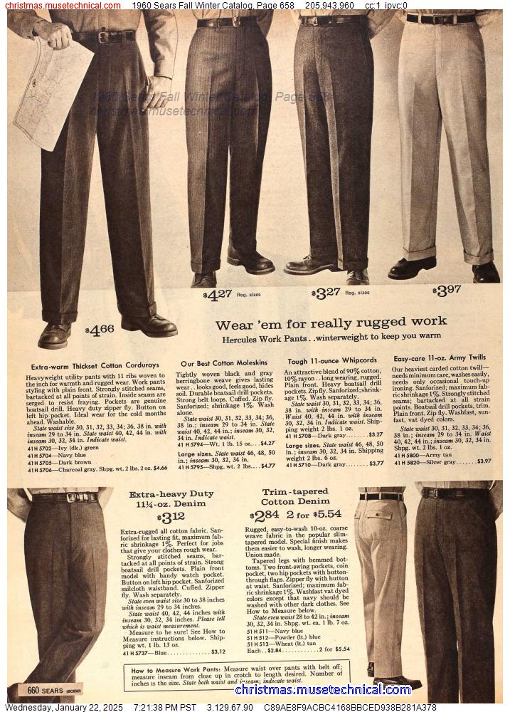 1960 Sears Fall Winter Catalog, Page 658