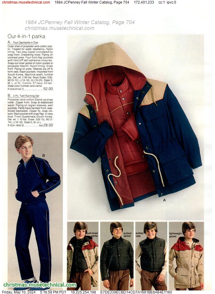 1984 JCPenney Fall Winter Catalog, Page 704