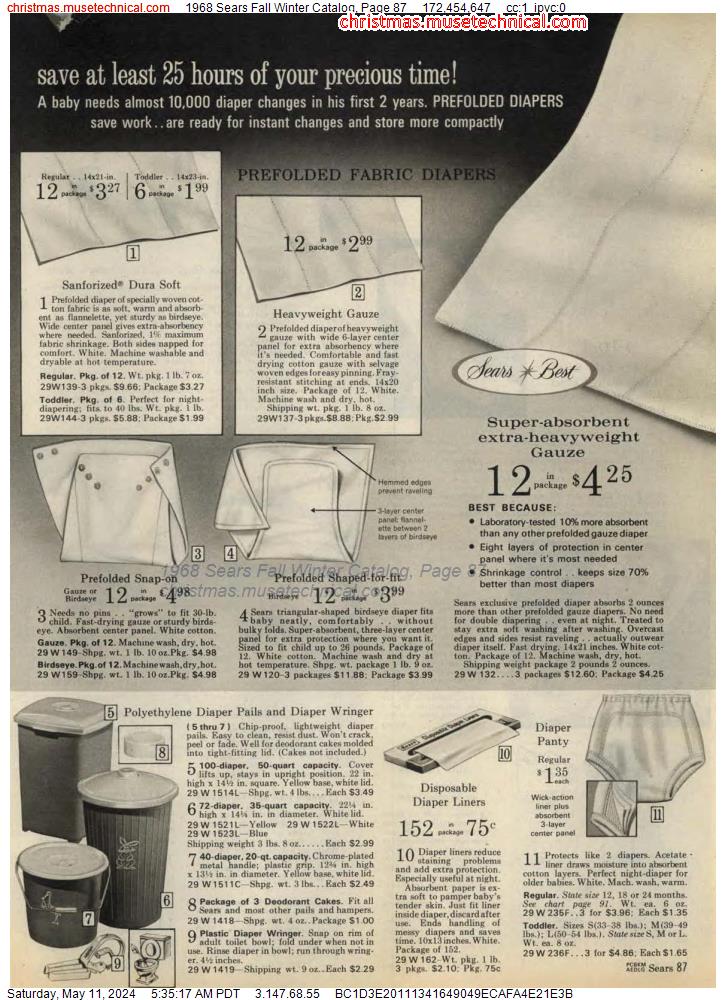 1968 Sears Fall Winter Catalog, Page 87