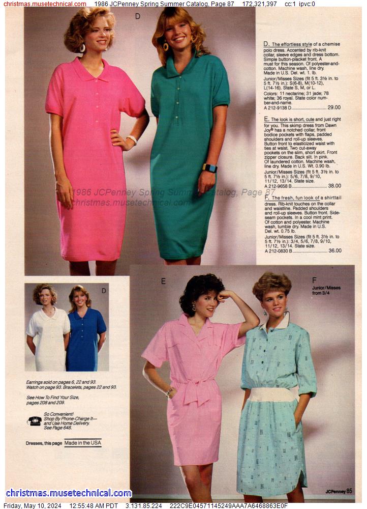 1986 JCPenney Spring Summer Catalog, Page 87