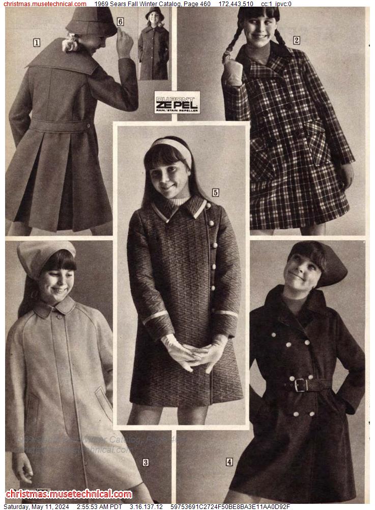 1969 Sears Fall Winter Catalog, Page 460