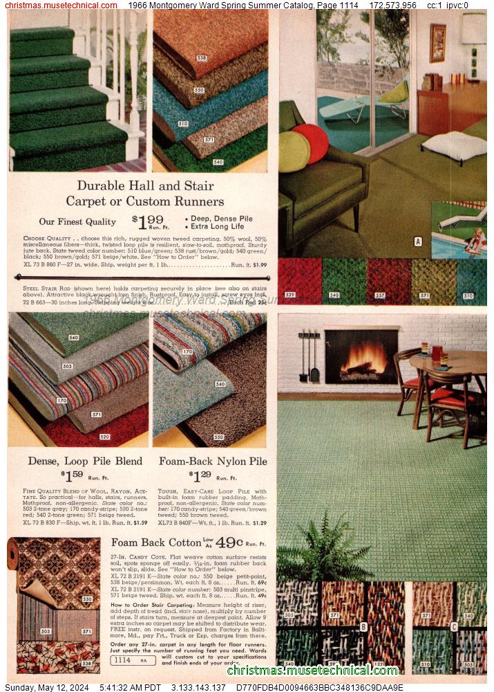 1966 Montgomery Ward Spring Summer Catalog, Page 1114