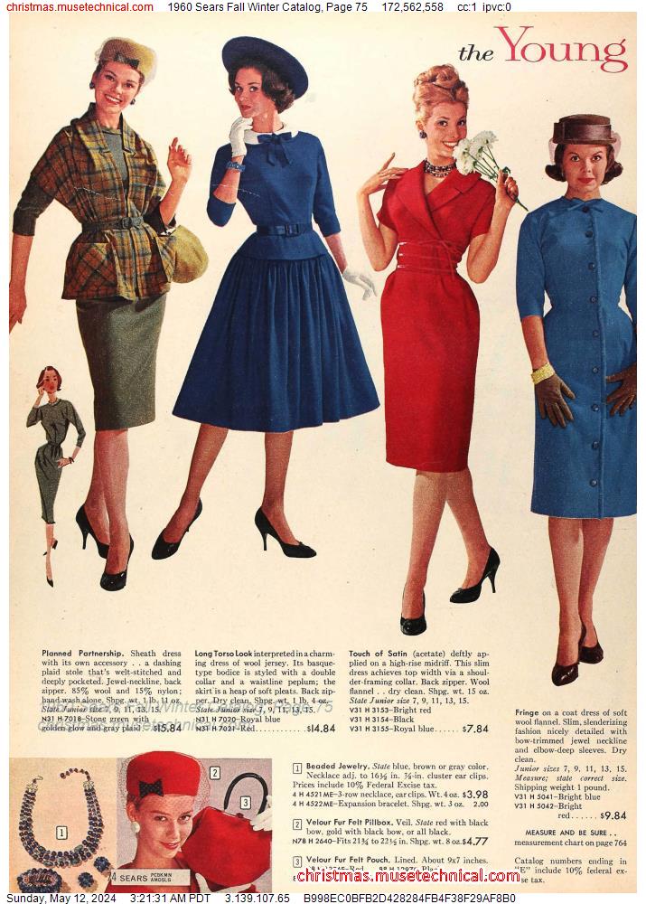 1960 Sears Fall Winter Catalog, Page 75