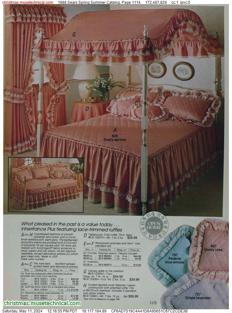 1988 Sears Spring Summer Catalog, Page 1114