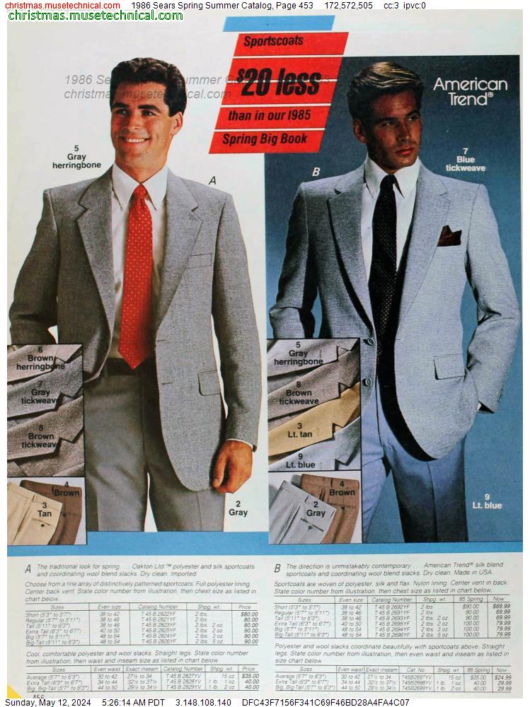 1986 Sears Spring Summer Catalog, Page 453