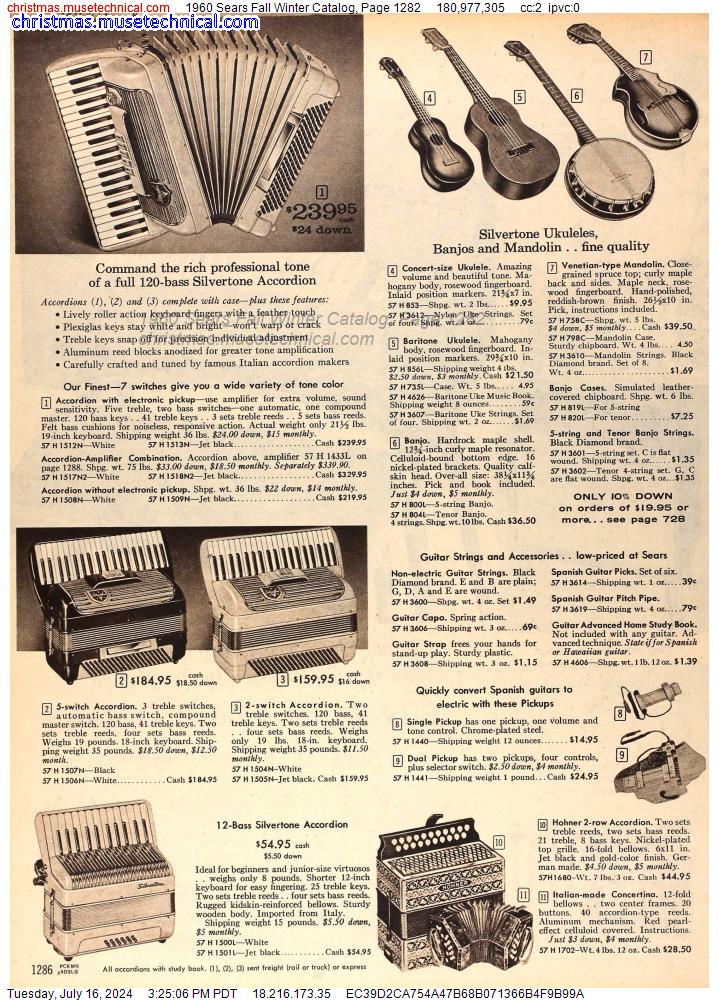 1960 Sears Fall Winter Catalog, Page 1282