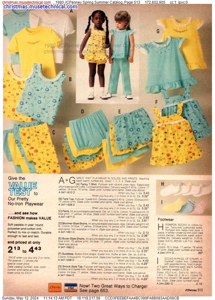 1980 JCPenney Spring Summer Catalog, Page 513