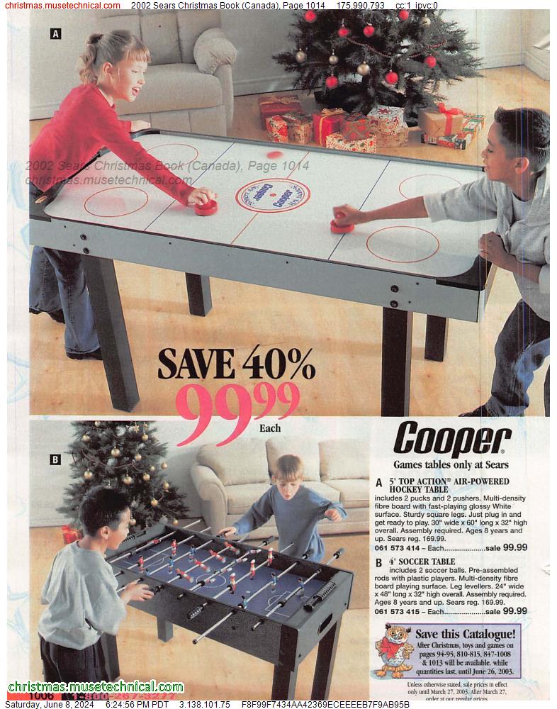2002 Sears Christmas Book (Canada), Page 1014