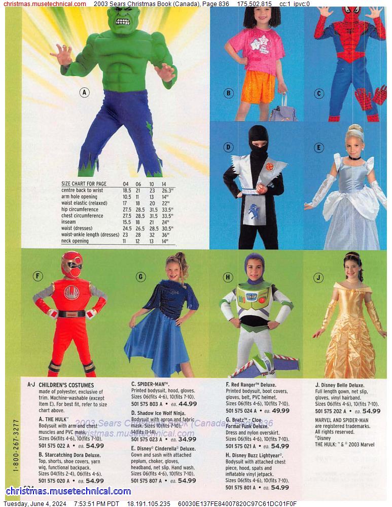 2003 Sears Christmas Book (Canada), Page 836