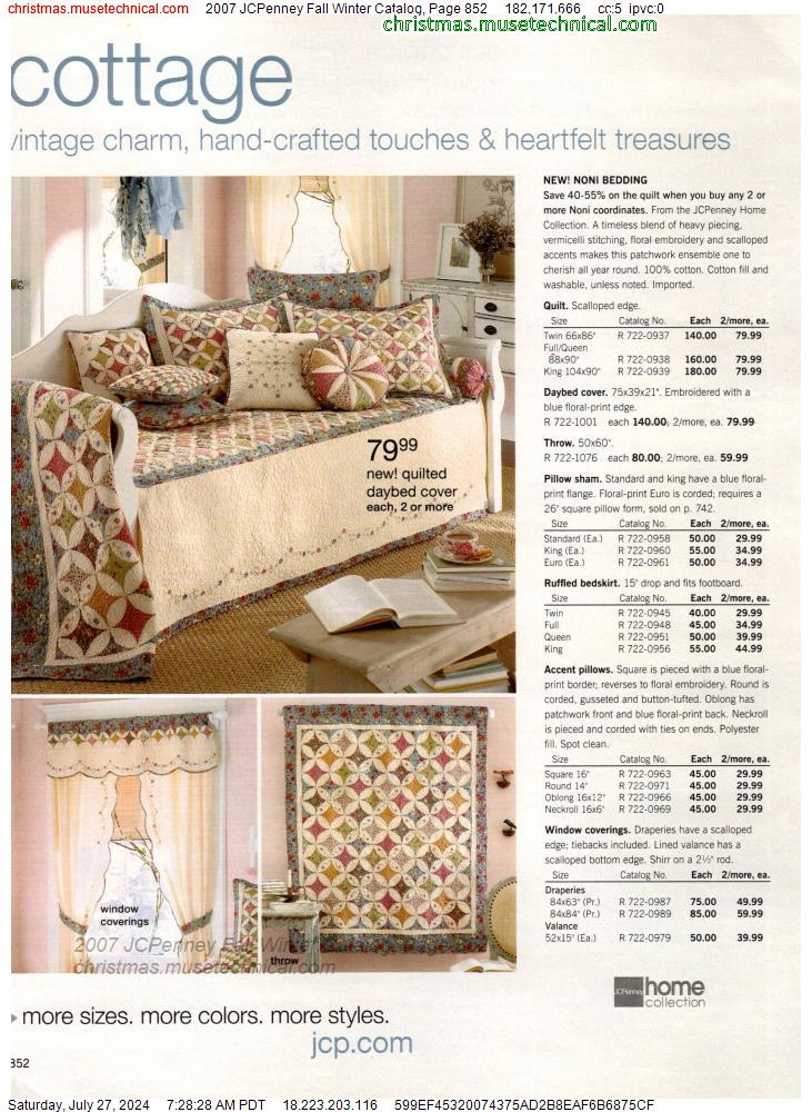 2007 JCPenney Fall Winter Catalog, Page 852