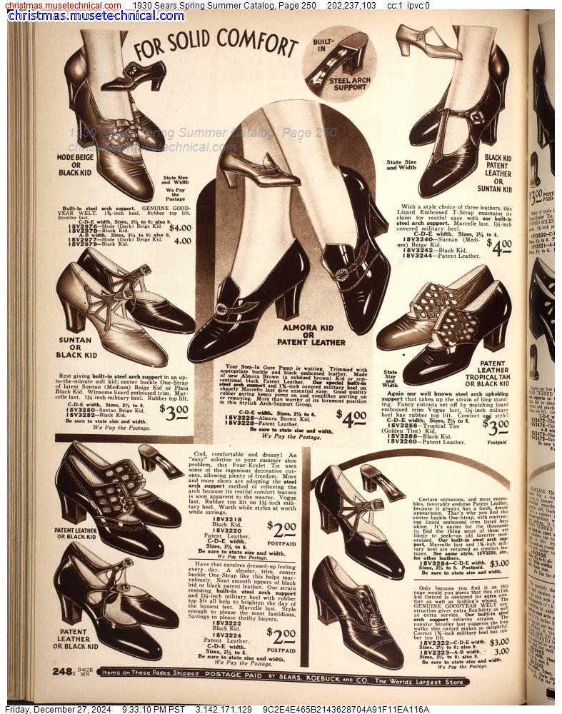 1930 Sears Spring Summer Catalog, Page 250