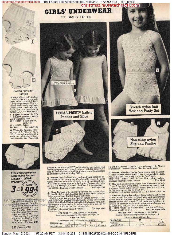 1974 Sears Fall Winter Catalog, Page 342